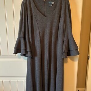 Charcoal Long Sleeve Dress